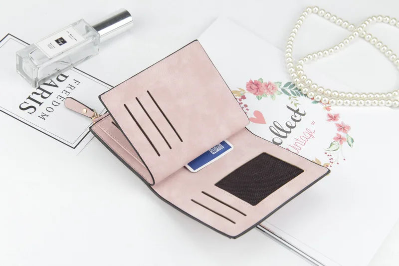 Luxur Leather Women's Wallet Large-capacity Multi-card Slots Slim Coin Pocket Purse Cards Holders Wallet for Woman