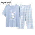 Summer Capris Pajamas Cute Cartoon Print for Women | SAMAG