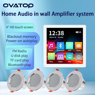 MINI Touch Screen TF Audio In Wall Amplifier Home Theater | SAMAG