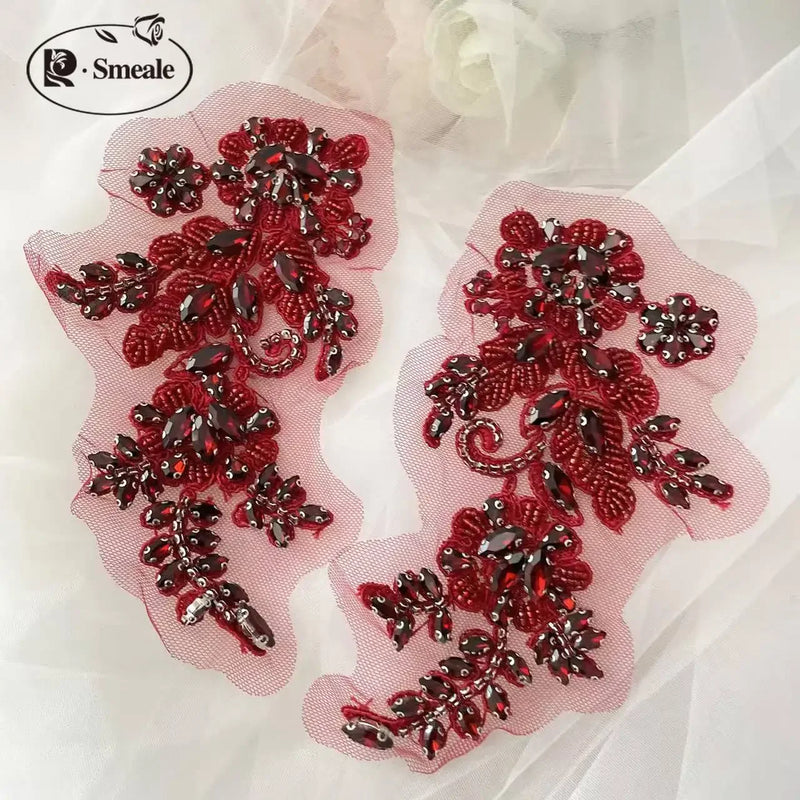 Handsewn Rhinestone Flower for Wedding Dress, Coats - View 22 | SAMAG