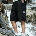 Men's Side Pocket Label Cargo Casual Shorts Outdoor | SAMAG
