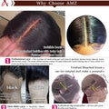 Dark Brown Lace Front Human Hair Wigs Bone Straight HD Lace Wigs Chocolate Brown Glueless Wigs Human Hair Realy 180% Density
