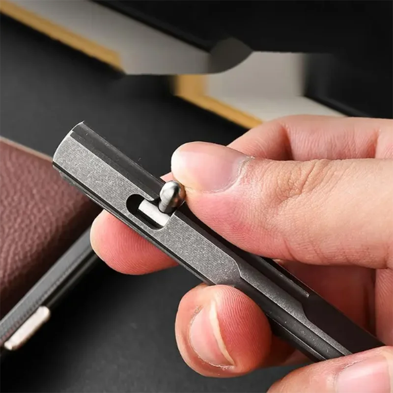 TC4 Titanium Alloy Bolt Type Tactical Pen Multi-functional Self-defense Break Windows Pen Camping Signature Pen For Women's Man