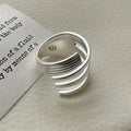 VENTFILLE 925 Sterling Silver Irregular Ring for Women Geometry Versatile Minimalism  Accessories Jewelry Gift Dropshipping