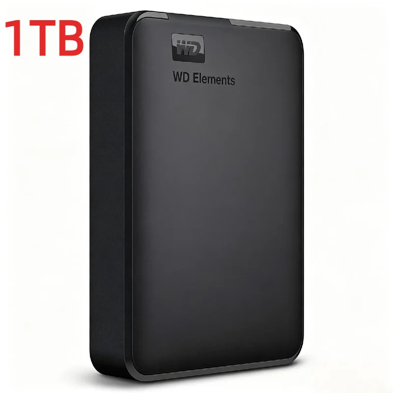 Western Digital WD Elements 1TB 2TB External Hard Disk SSD  4TB USB 3.0 Portable External Hard Drive SSD for Laptop PC Desktop