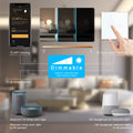 BSEED Single Smart Wifi Dimmer Switches 1Gang 1WayWifi Control Dimmable Led Light Glass Panel Support Tuya Google Smart Life