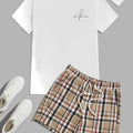 Men's 3D Printed Fashionable T - Shirt+Shorts Set, Fun Pattern Short - Sleeved Breathable Quick - Drying Top - View 3 | SAMAG