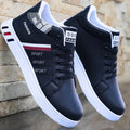 Black Vulcanized Sneakers Men's Flats Comfortable Shoes Lace up Zapatillas Hombre Autumn Spring Fashion Sneakers Plus Size 39-48