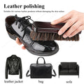 KOTLIKOFF 1/2 PCS Handle Details Polishing And Cleaning Brush Horse Hair Wood Brush Leather Shoe Care And Cleaning Shoe Brush