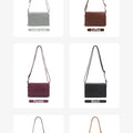 Zency New Soft Plain Color Leather Bag Multiple Pockets Women's Bag Genuine Leather Shoulder Crossbody Versatile Commuting Bag