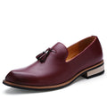 Luxury Men Leather Loafers Designer Tassels Brogue Shoes Male Wedding Shoes Fashion High Quality Men Casual Shoes Big Size 38-46