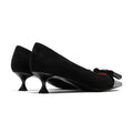 CHCH Women's High Heels Winter Anti Velvet Women's Shoes Business Dinner Black Heels 5cm