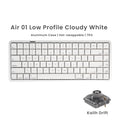 Akko Air 01 Mechanical Keyboard 75% 84-Key Mac Layout Custom Low Profile Hot-swappable RGB Tri-mode Keyboard Gasket Aluminum