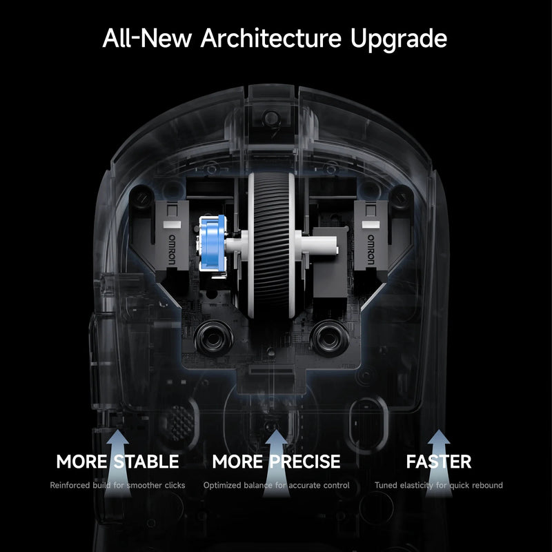 MCHOSE A7 V2 Lightweight Wireless Gaming Mouse Dual 8,000Hz Polling Rate PAW3950 TI Gaming Esports Office Mouse