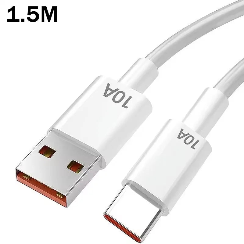 65W USB C GaN Charger 3 Ports Fast Charging Adapter 10A USB To Type C Data Cable PD USB QC3.0 Chargers for iPhone Samsung Xiaomi