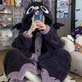 Winter Pajamas For Women Cartoon Hooded Long Robe Cute | SAMAG