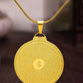 Vintage Stainless Steel Buddha Plaque Scripture Necklace Shurangama Mantra Tibetan Buddhist Vow Talisman Religious Party Jewelry