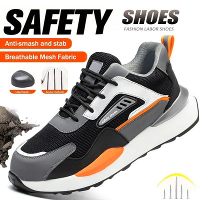 Anti-smash Anti Puncture Functional Shoes Men Safety | SAMAG