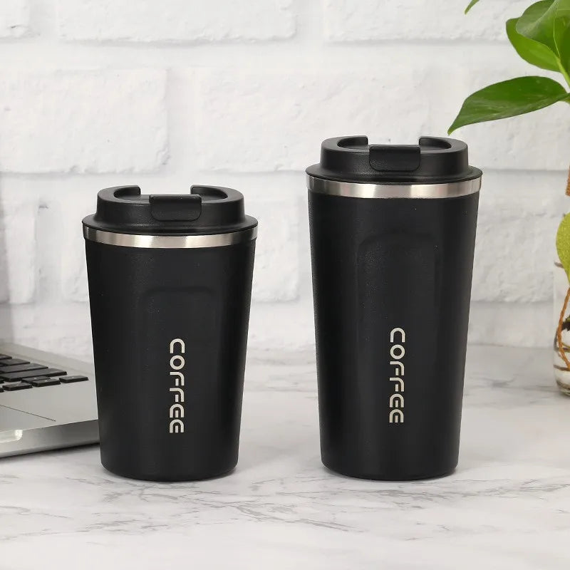 380/510ML Thermos Coffee Mug Double Wall Stainless Steel Thermo Bottle Car Thermal Cup Cold and Hot Outdoor Sports Vacuum Flask