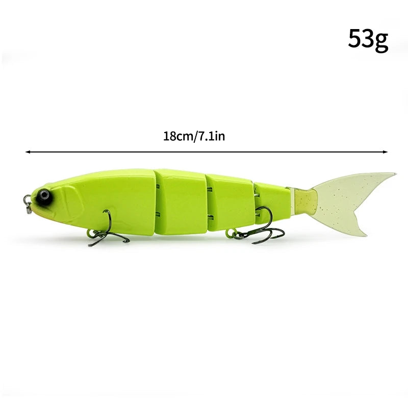 11.5cm 18.5g Balam Glide Bait Swimbait Joint Giant Pike | SAMAG