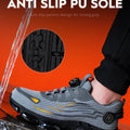 Indestructible Steel Toe Protective Safety Shoes Slip Resistant Abrasion Resistant Work Shoes Men Tough Comfortable Sneaker ﻿