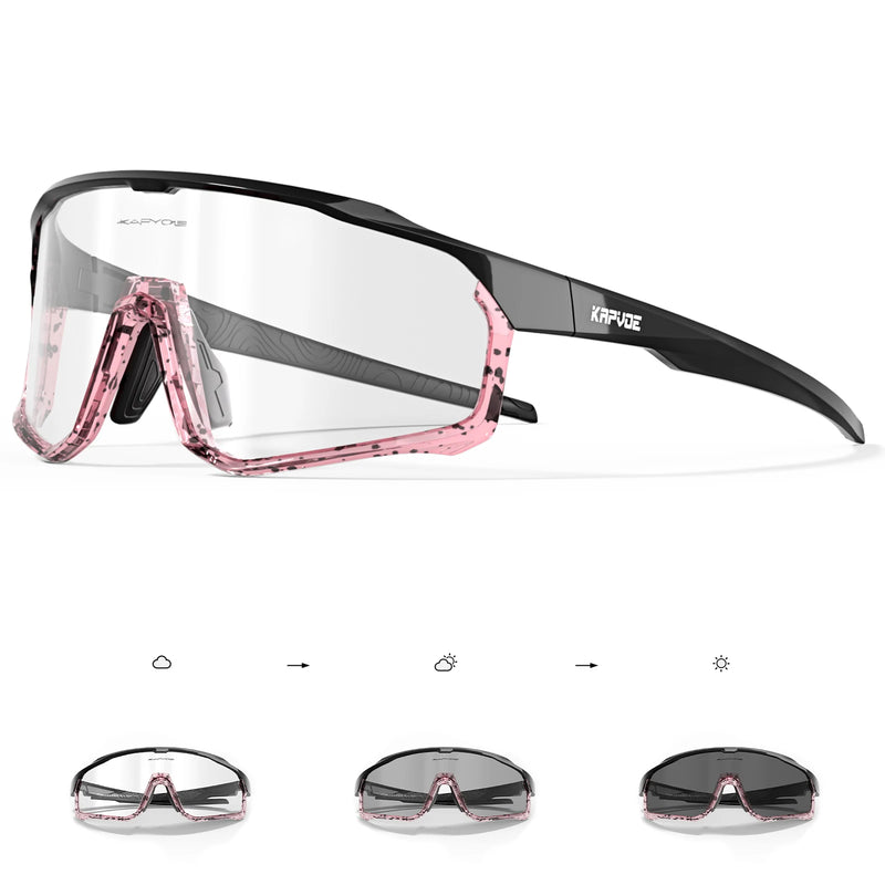 Kapvoe Photochromic Cycling Sunglasses for Men Glasses - View 9 | SAMAG