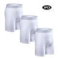 3pcs Long Boxers For Man Underware Lots Mens Underpants Cotton Men's Panties Family Boxershorts Boxer Sexy Male Shorts Calecon