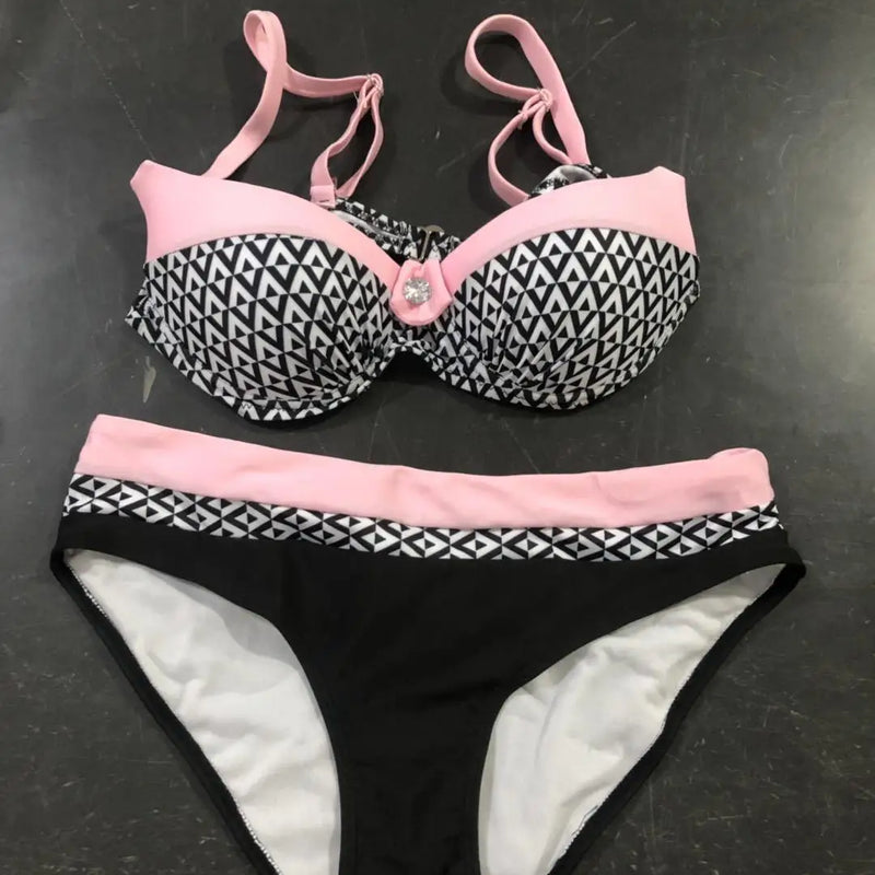 Swimsuit Red Push Up Bikini Set Women Swimwear Sexy | SAMAG