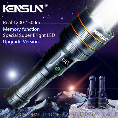 High Power LED Flashlight USB Rechargeable Powerful | SAMAG