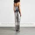 Glitter Customized Evening Gown For Women Sheath Formal | SAMAG