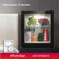 ClX Household Bedroom Mini Small Ice Bar Transparent Refrigerated Fresh-keeping Small Refrigerator