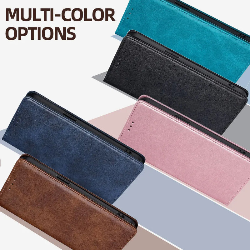 Business Magnetic Flip Card Stand Leather Wallet Case for Motorola Edge 50S 50 Pro Moto edge 50 Neo 50 Fusion 5G Cover Funda