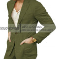Summer Linen Suit Men Casual Party Classic Blazer Pants 2 Pieces Holiday Travel Tailor-made Breathable Cool Male Outfits