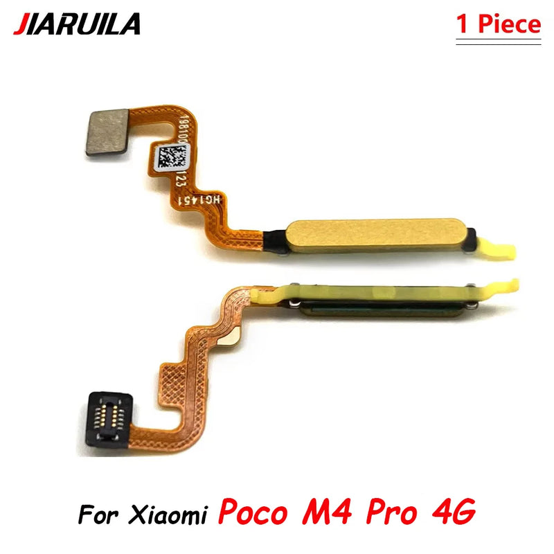 Fingerprint Scanner For Xiaomi Poco X3 Pro M3 F3 / M4 Pro 4G Home Button Fingerprint Menu Return Key Sensor Flex Cable