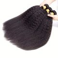 Raw Human Hair Bundles Kinky Straight Brazilian 3 4 Bundles 28 30 Inch Virgin Hair Extension For Women Coarse Yaki Weave Bundles