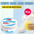 Fasilawei White Shoe Polish 100g (Sponge Brush) - Synthetic Leather Sneaker Color Restore & Care