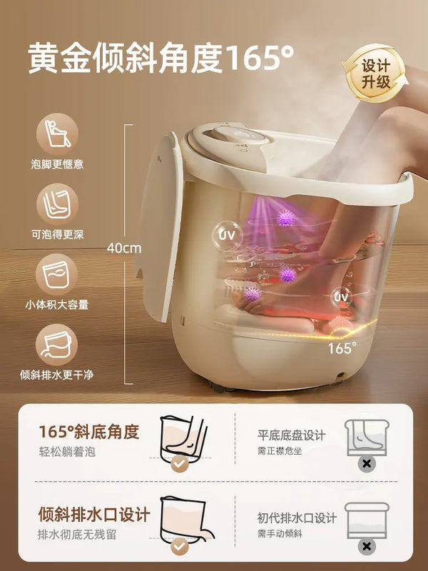 220V Bear Foot Spa Bath Massager with Heating and Constant Temperature Electric Automatic Smart Foot Soaking Tub