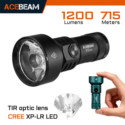 ACEBEAM E10 2.0 Long - Range EDC Flashlight Compact USB | SAMAG