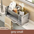 Kitchen Stainless Steel Sponge Rack Household Sink Rag Drain Shelf Multi-functional Scouring Pad Steel Ball Storage Rack