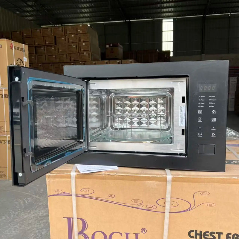 Electric Built-in Microwave Oven All in One Compact 25L Electric Oven 220v-50hz EU Standard 1320W Input Black Color