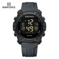 NAVIFORCE Watches For Men LCD Digital Fashion Casual Date and Week Alarm Display 3ATM Waterproof Silicone Strap Electronic Clock