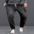 Extra Big Size Jeans Men High Elastic Waist Baggy Denim | SAMAG