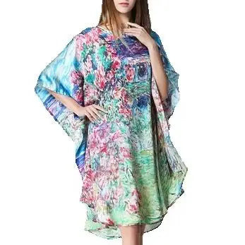 100% Mulberry Silk Nightgowns For Women Long Nightdress | SAMAG