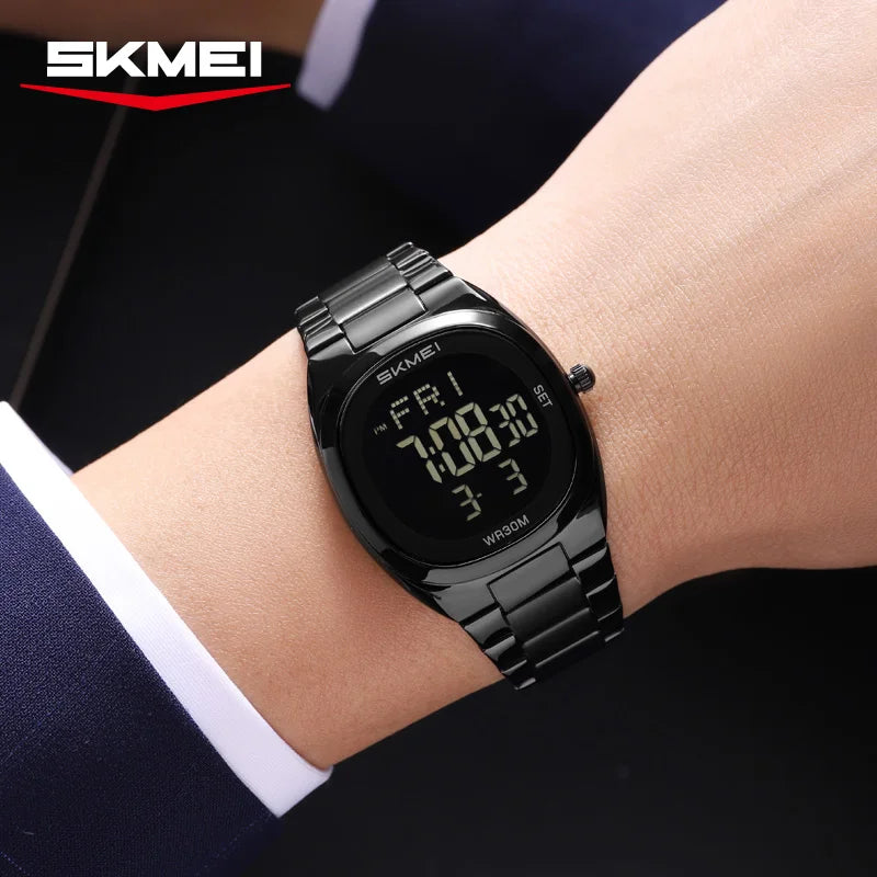 SKMEI 2419 Fashion Electronic Watch Multifunctional Luminous Calendar Alarm Clock Sports Simple Business Digital Watches for Man