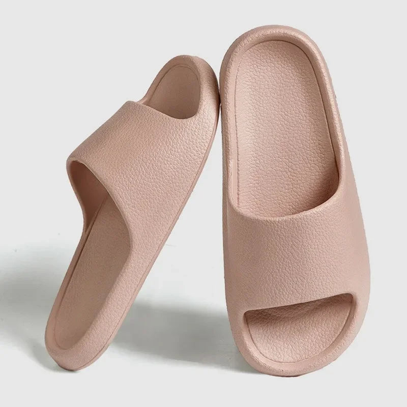 EVA Soft Sole Sandals Flops Man Slippers Solid Color Simple Non-slip Soft Sole Comfortable Shower Slippers Outdoor Couple Shoes