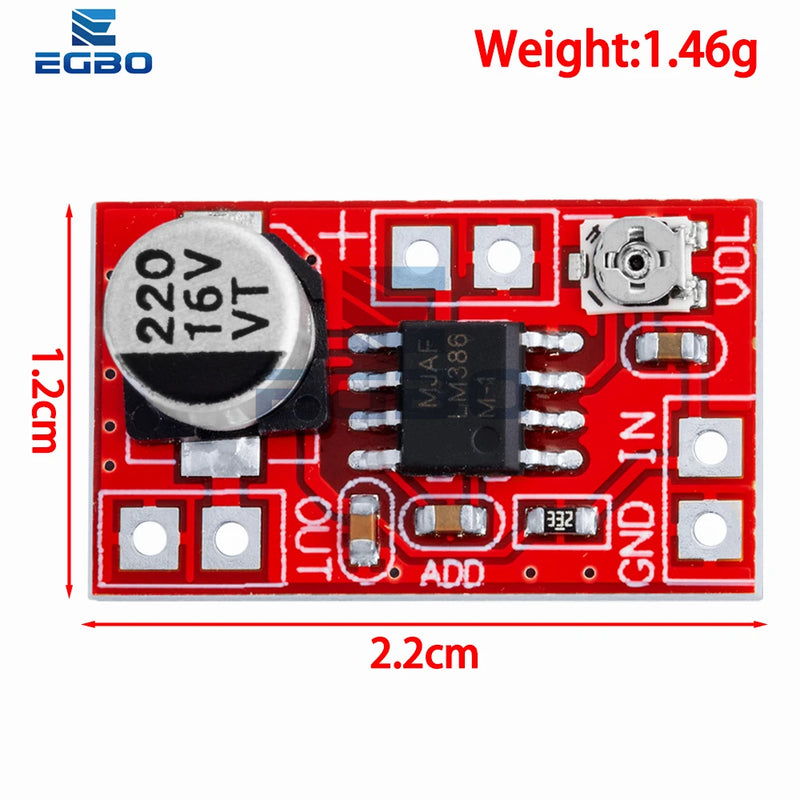 1~3PCS DC 5V-12V Micro Electret Amplifier MIC Condenser Mini Microphone Amplifier Board