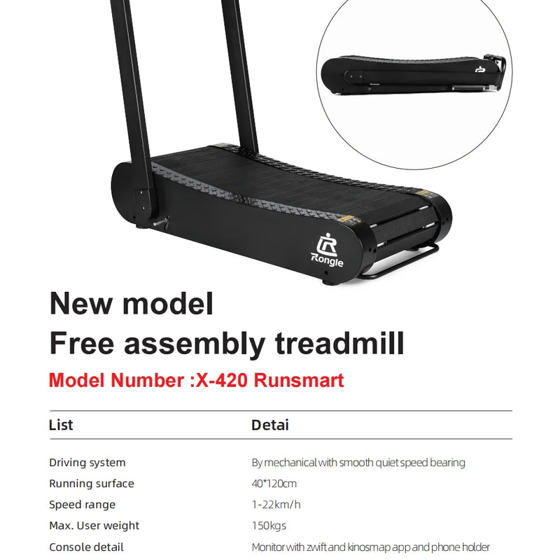 Curved Treadmill, Self - Powered Manual Running Machine - View 4 | SAMAG