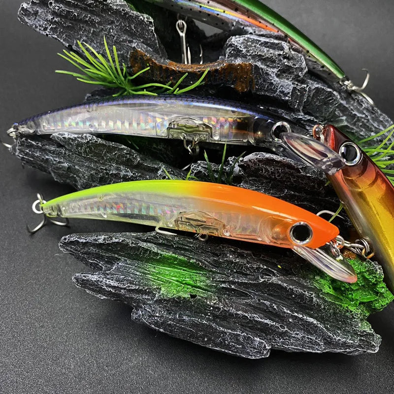 110MM 14G Minnow Fishing Lures 3D Crystal Floating - View 3 | SAMAG