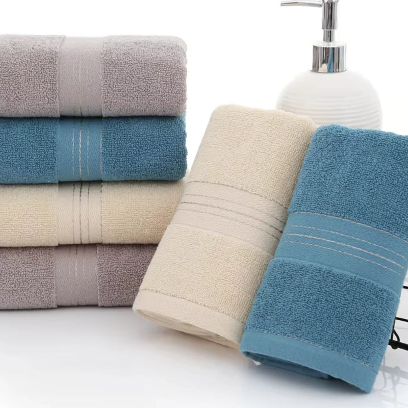 1 Pc Thickened Absorbent Bath Towel Soft Face Towel for Home