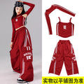 Girls K - pop Crop Top Joggers Cargo Pants Children Hip Hop - View 16 | SAMAG